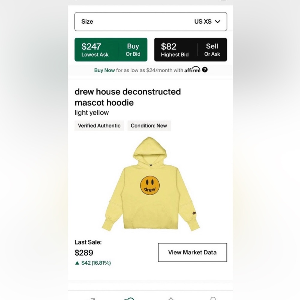 Drew House Deconstructed Mascot Hoodie View 4